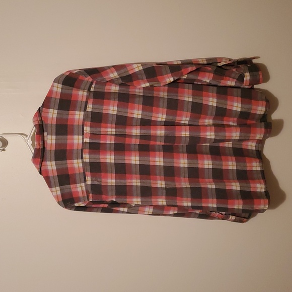 Old Navy The Classic Casual Plaid Shirt - Pink, Black, and White - Picture 5 of 5
